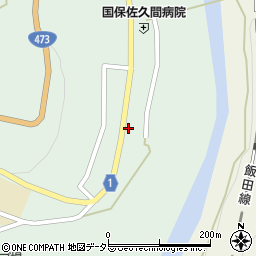 静岡県浜松市天竜区佐久間町中部123周辺の地図