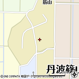 兵庫県丹波篠山市筋山周辺の地図