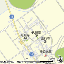 滋賀県蒲生郡竜王町林776周辺の地図