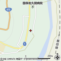 静岡県浜松市天竜区佐久間町中部123-1周辺の地図