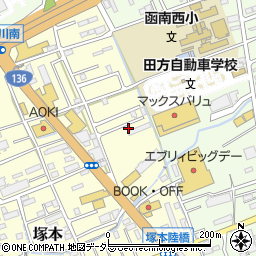 静岡県田方郡函南町塚本220-18周辺の地図