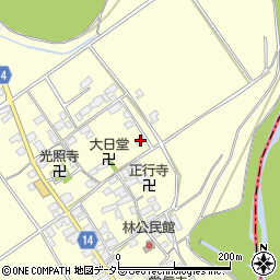 滋賀県蒲生郡竜王町林761周辺の地図