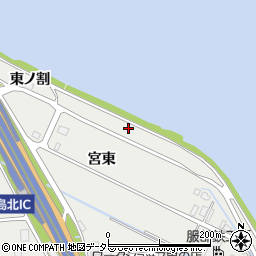 愛知県海部郡飛島村梅之郷東ノ割周辺の地図