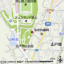 岡山県津山市志戸部周辺の地図