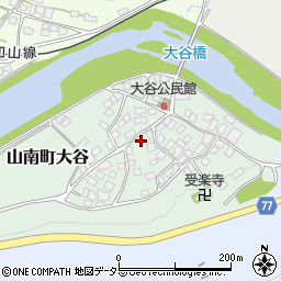 兵庫県丹波市山南町大谷94周辺の地図