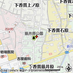 藤井原公園トイレ周辺の地図