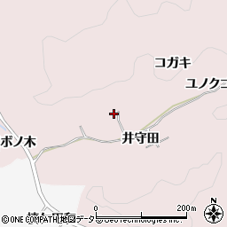 愛知県豊田市幸海町（コガキ）周辺の地図