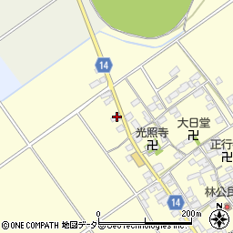 滋賀県蒲生郡竜王町林804周辺の地図