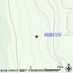 愛知県北設楽郡東栄町西薗目ヌタノ平周辺の地図