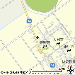 滋賀県蒲生郡竜王町林801周辺の地図