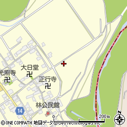 滋賀県蒲生郡竜王町林1337周辺の地図
