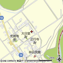 滋賀県蒲生郡竜王町林763周辺の地図