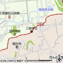 三嶽神社周辺の地図