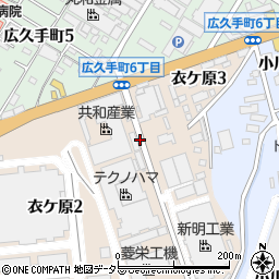 愛知県豊田市衣ケ原3丁目周辺の地図