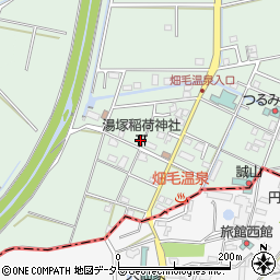 湯塚稲荷神社周辺の地図