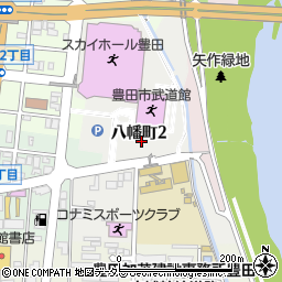 愛知県豊田市八幡町周辺の地図