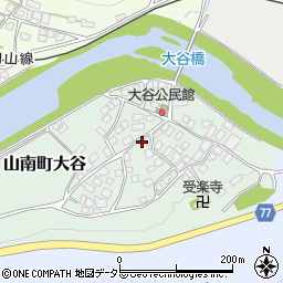 兵庫県丹波市山南町大谷93周辺の地図