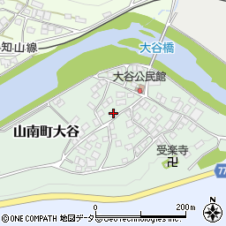 兵庫県丹波市山南町大谷136周辺の地図