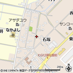 愛知県みよし市三好町（石塚）周辺の地図