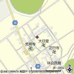 滋賀県蒲生郡竜王町林775周辺の地図