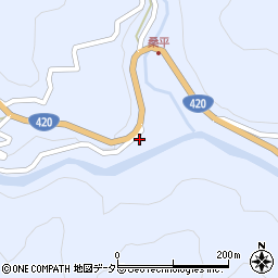 愛知県設楽町（北設楽郡）豊邦（池田）周辺の地図