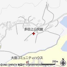 多田上公民館周辺の地図