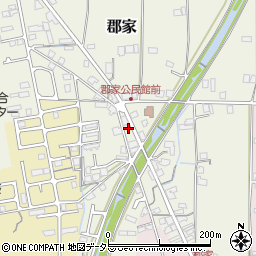 兵庫県丹波篠山市郡家293周辺の地図