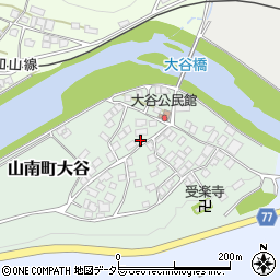 兵庫県丹波市山南町大谷144周辺の地図