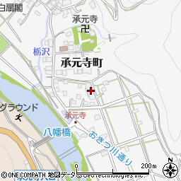 承元寺工業周辺の地図