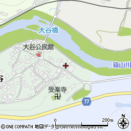 兵庫県丹波市山南町大谷32周辺の地図