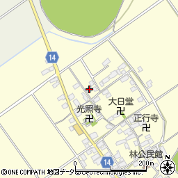 滋賀県蒲生郡竜王町林781-3周辺の地図