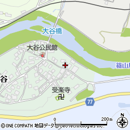 兵庫県丹波市山南町大谷42周辺の地図