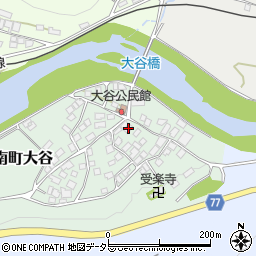 兵庫県丹波市山南町大谷58周辺の地図