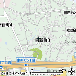 愛知県豊田市東新町周辺の地図