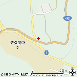 静岡県浜松市天竜区佐久間町中部470周辺の地図