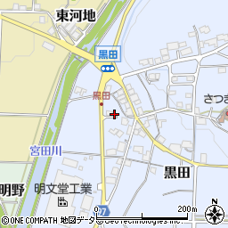 兵庫県丹波篠山市黒田818周辺の地図