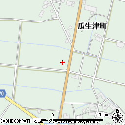 滋賀県東近江市瓜生津町1127周辺の地図