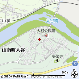 兵庫県丹波市山南町大谷139周辺の地図