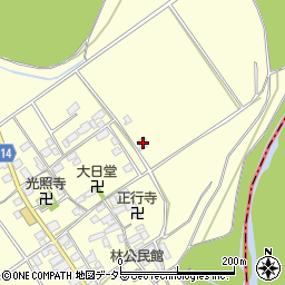 滋賀県蒲生郡竜王町林1345周辺の地図