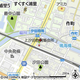 上汐田公園周辺の地図