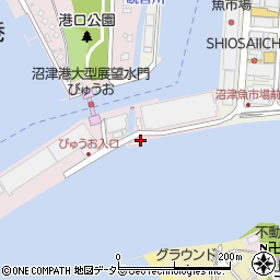 静岡県沼津市本（千本港口）周辺の地図