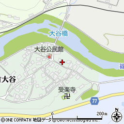 兵庫県丹波市山南町大谷52周辺の地図
