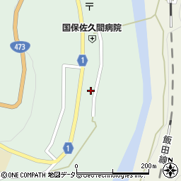 静岡県浜松市天竜区佐久間町中部109周辺の地図