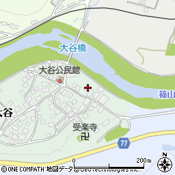 兵庫県丹波市山南町大谷43周辺の地図