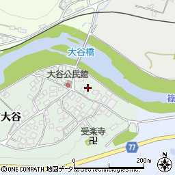 兵庫県丹波市山南町大谷50周辺の地図