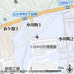 トヨタ社宅周辺の地図