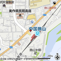 勝山公民館　城北分館周辺の地図