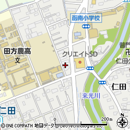 静岡県田方郡函南町仁田114-3周辺の地図