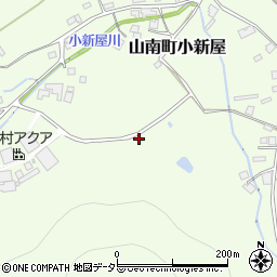 兵庫県丹波市山南町小新屋周辺の地図
