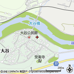 兵庫県丹波市山南町大谷51周辺の地図